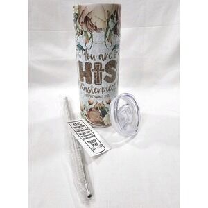 You Are His Masterpiece Ephesians 2:10 20oz Stainless Steel Skinny Tumbler
